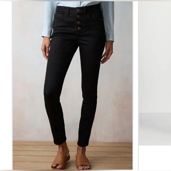 Fabulous Gold Buttoned Fly High Rise Stretch Jeans Abercrombie & Fitch🔥🔥🔥 - Picture 8 of 12